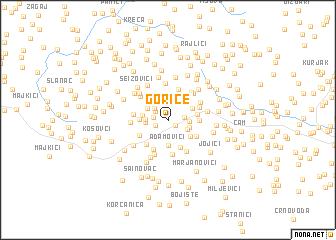 map of Gorice