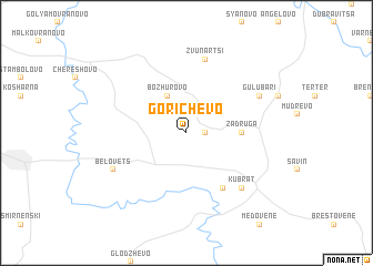 map of Gorichevo