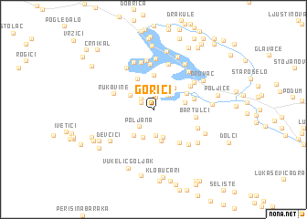 map of Gorići