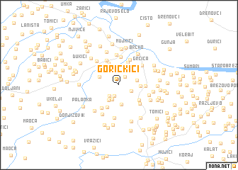 map of Goričkići