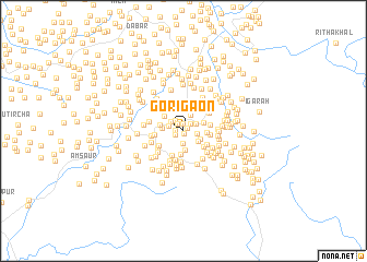 map of Gorīgaon