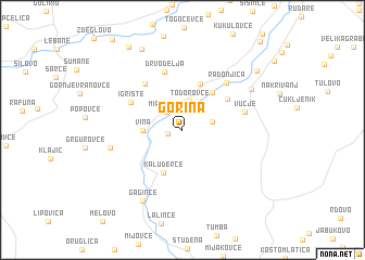 map of Gorina