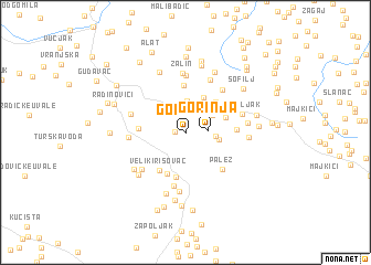 map of Gorinja