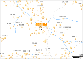 map of Gorinj