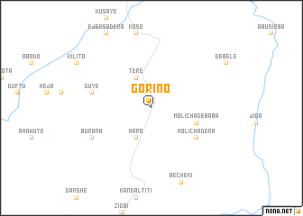 map of Gorino