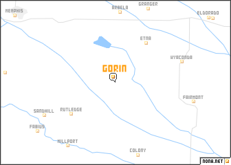 map of Gorin