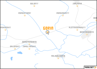 map of Gorin