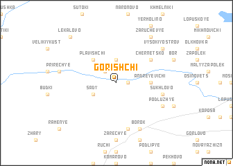 map of Gorishchi