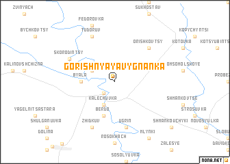 map of Gorishnyaya Vygnanka