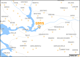 map of Goriš