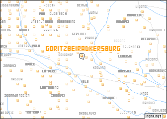 map of Goritz bei Radkersburg