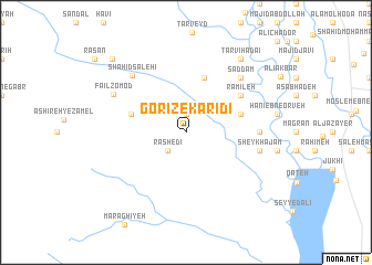 map of Gorīz-e Karīdī