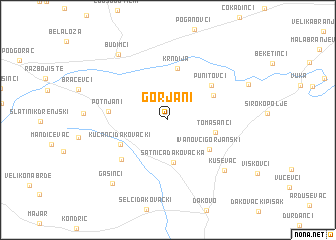 map of Gorjani