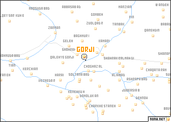 map of Gorjī