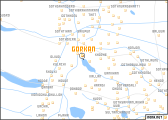 map of Gorkan