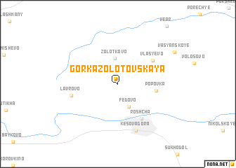 map of Gorka-Zolotovskaya