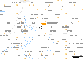 map of Górka