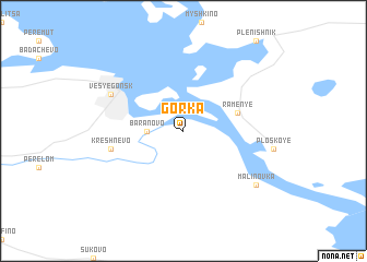 map of Gorka