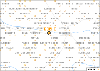 map of Görke