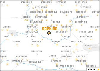 map of Gorkino