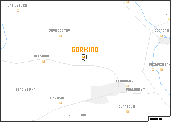 map of Gorkino