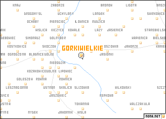 map of Górki Wielkie