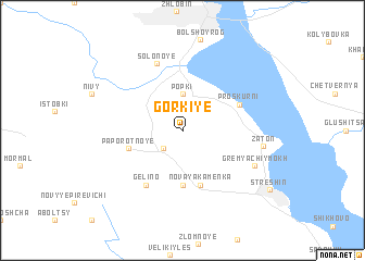 map of Gorʼkiye