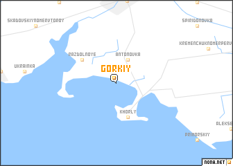 map of Gorʼkiy