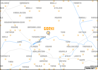 map of Gorki