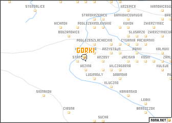 map of Górki