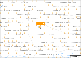 map of Górki