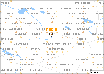 map of Górki