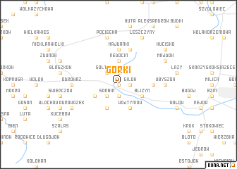 map of Górki