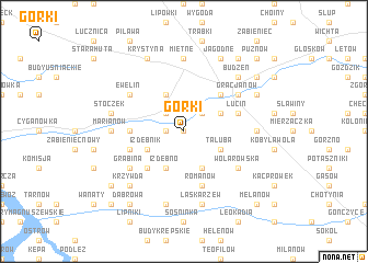 map of Górki