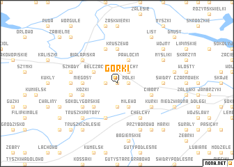 map of Górki