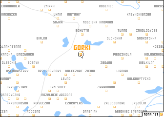 map of Górki