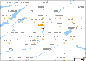 map of Gorki