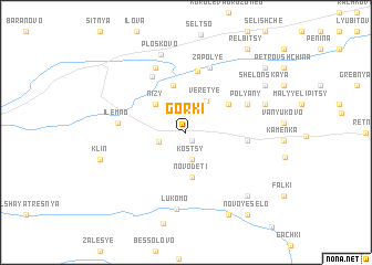 map of Gorki