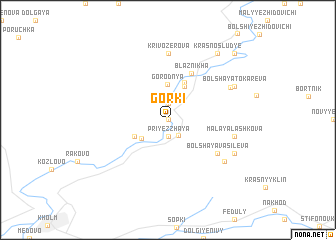 map of Gorki