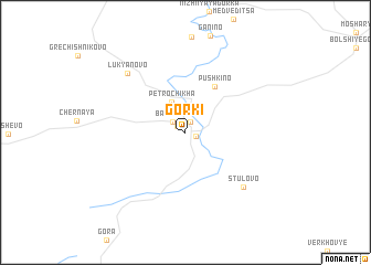 map of Gorki