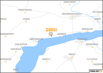 map of Gorki