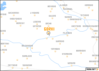 map of Gorki