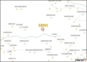 map of Gorki