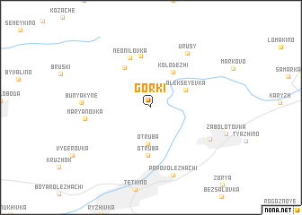 map of Gorki