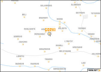 map of Gorki