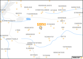 map of Gorki