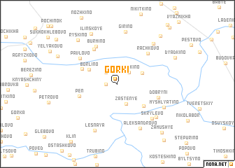 map of Gorki