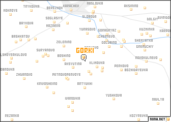 map of Gorki