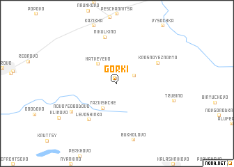 map of Gorki