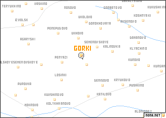 map of Gorki